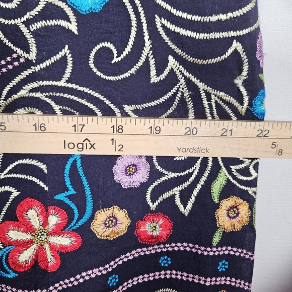 Maeve Anthropologie Shift Dress 8 Kira Floral Embroidered Sleeveless Tunic Lined - Picture 7 of 15